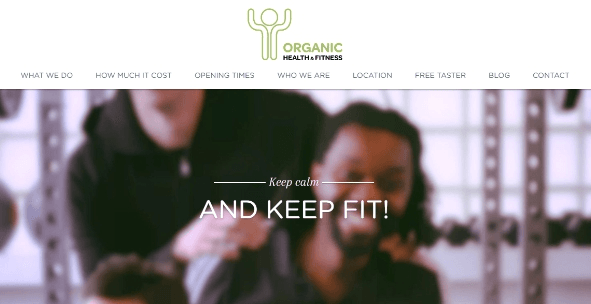 健身網站示例 健身網站示例